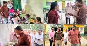 जिलाधिकारी का औचक निरीक्षण: बिना यूनिफॉर्म आए छात्रों पर जताई नाराजगी जिलाधिकारी का औचक निरीक्षण: